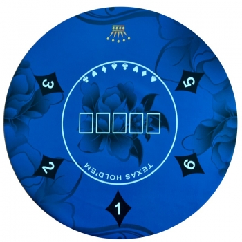 Round Texas Hold'em Rubber Mat