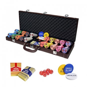 Stylish Casino Stripe Chip Set