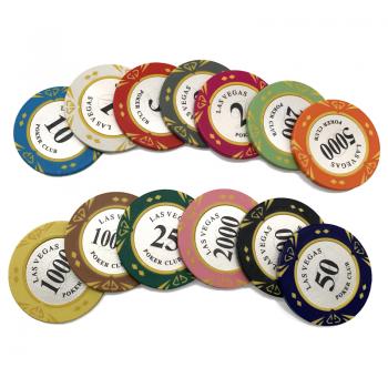 Las Vegas Chips With Denominations 14grams